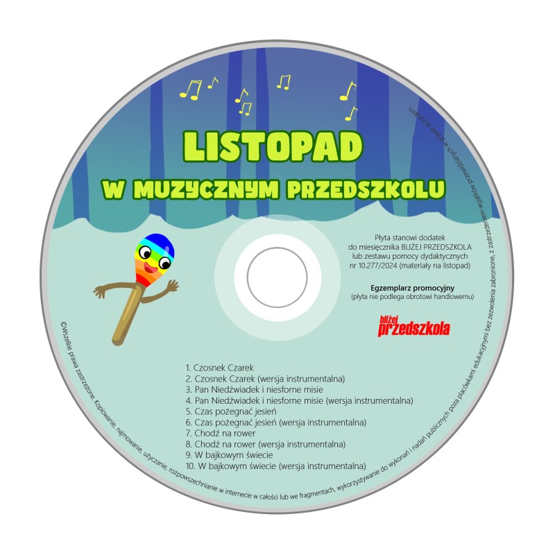 Zestaw pomocy dydaktycznych CD nr 10 277 2024 materiały na listopad