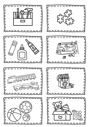 Etykiety do segregacji zabawek