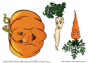 Koszyk z warzywami – zestaw materiałów