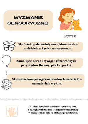 Wyzwanie sesnoryczne  DOTYK