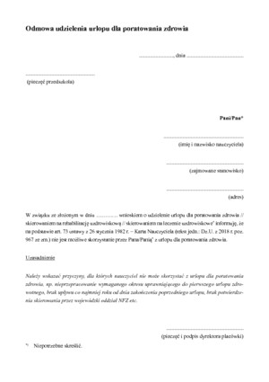 odmowa-udzielenia-urlopu-dla-poratowania-zdrowia-wz-r-pomoce