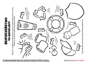 Pomoce obrazkowe ćwiczące mowę. Na plaży, cz. 1 (PD)