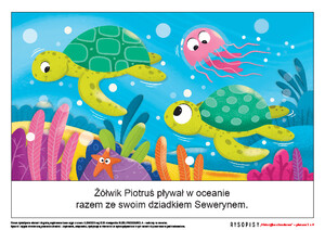 Pomoce obrazkowe ćwiczące mowę. W oceanie, cz. 2 (PD)