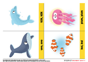 Pomoce obrazkowe ćwiczące mowę. W oceanie, cz. 2 (PD)