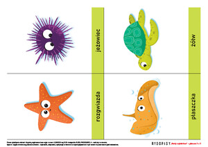 Pomoce obrazkowe ćwiczące mowę. W oceanie, cz. 2 (PD)