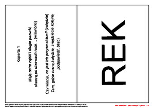 Gra terenowa. Mali detektywi, czyli nowy gość w przedszkolu (PD)