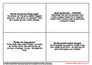 Jak wysoka jest żyrafa? Scenariusz zajęć z okazji Dnia Żyrafy, cz. 1 (PD)