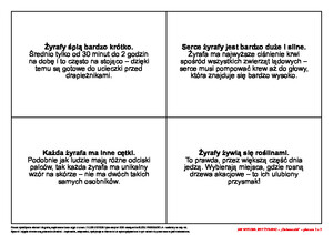 Jak wysoka jest żyrafa? Scenariusz zajęć z okazji Dnia Żyrafy, cz. 1 (PD)