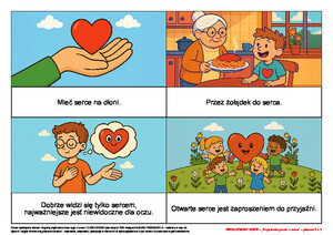 Serduszkowy dzień. Propozycje zabaw nie tylko na walentynki, cz. 2 (PD)	