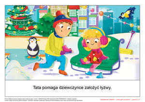KĄCIK CZYTELNICZY - CO WIDZĘ? CO SŁYSZĘ? GRUDNIOWE ZABAWY NA LODOWISKU, cz. 2 (PD)	