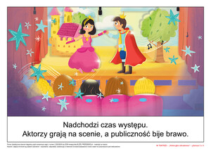 KĄCIK CZYTELNICZY - CO WIDZĘ? CO SŁYSZĘ?  W TEATRZE, CZ. 2 (PD)
