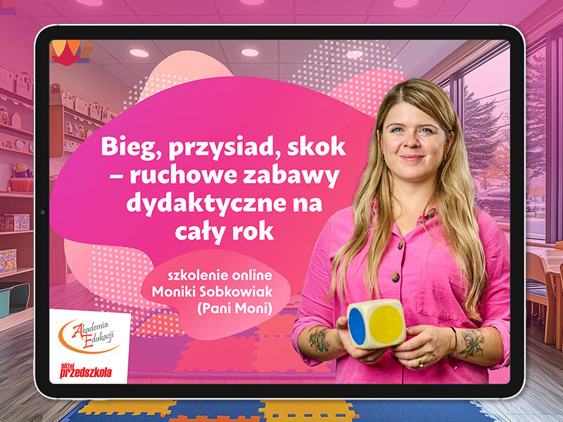 Grafika szkolenia Bieg, przysiad, skok – Monika Sobkowiak