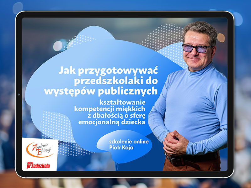 Grafika szkolenia Przygotowanie do występów – Piotr Kaja