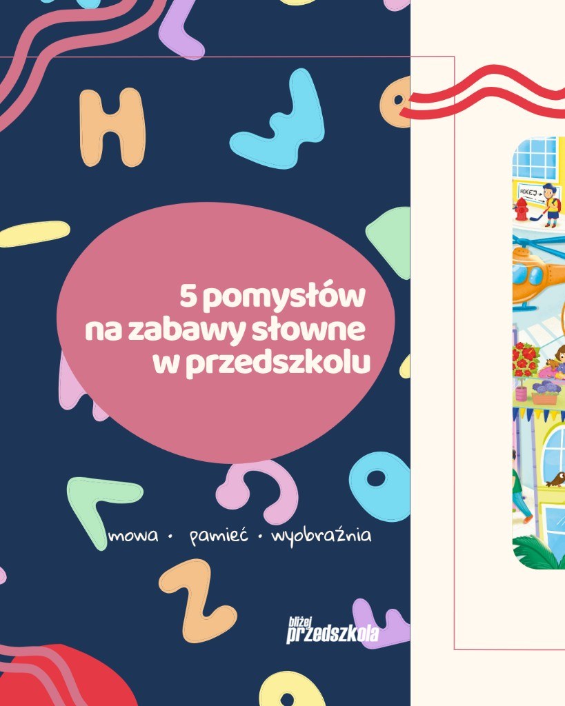 Okładka: 5 pomysłów na zabawy słowne w przedszkolu