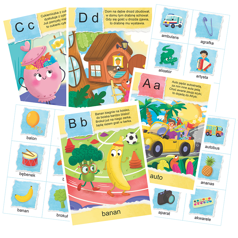 Literkowo – przykładowe materiały do nauki liter