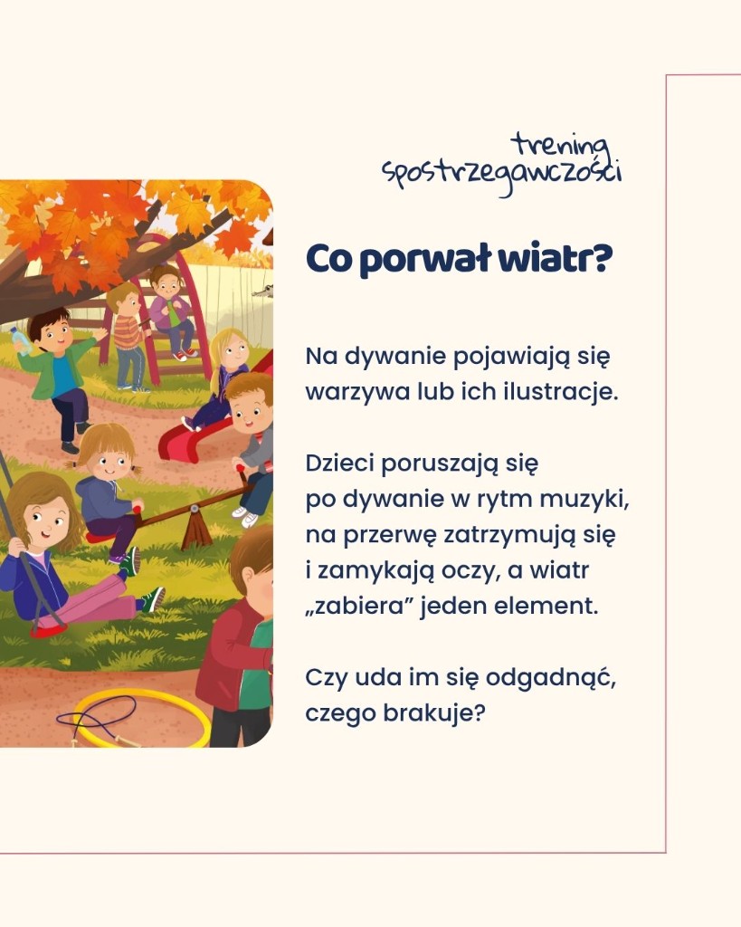 Trening spostrzegawczości: Co porwał wiatr?