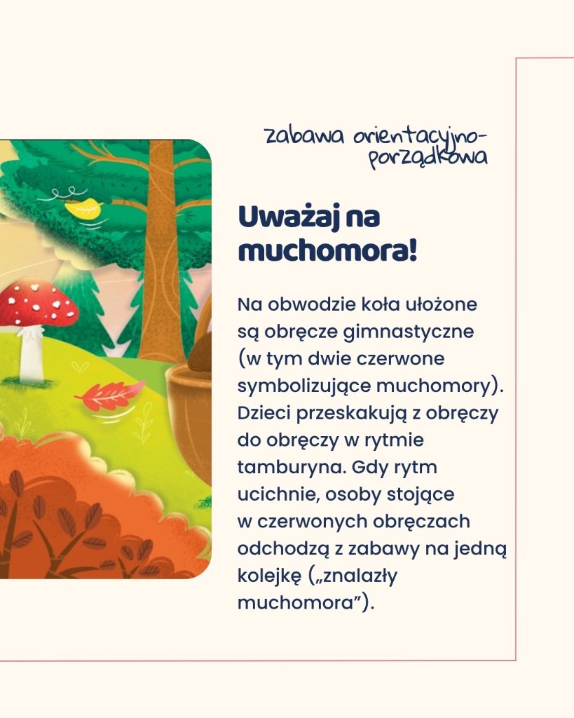 Zabawa orientacyjno-porządkowa: Uważaj na muchomora!