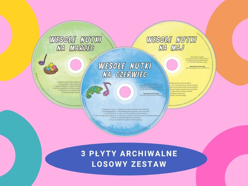 3 płyty archiwalne – losowy zestaw