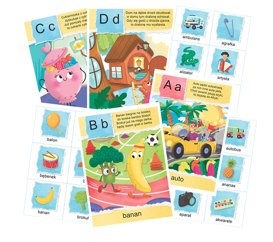 Literkowo – karty edukacyjne z literami