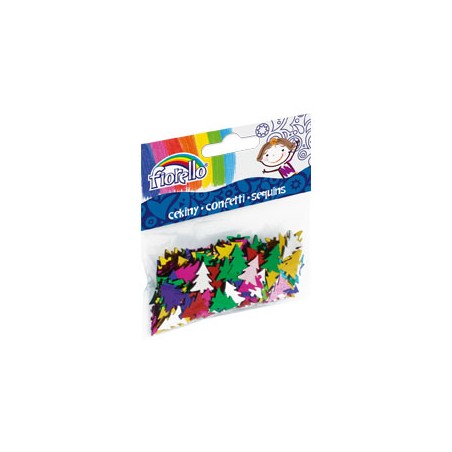 Cekiny confetti choinki