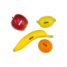 Grzechotka owoc – komplet 4 szt.