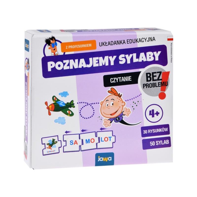 Poznajemy sylaby z Profesorkiem. Układanka edukacyjna