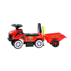 Jeździk - traktor z przyczepą (różne kolory)