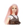Lalka Barbie Fashionistas - sukienka panterka