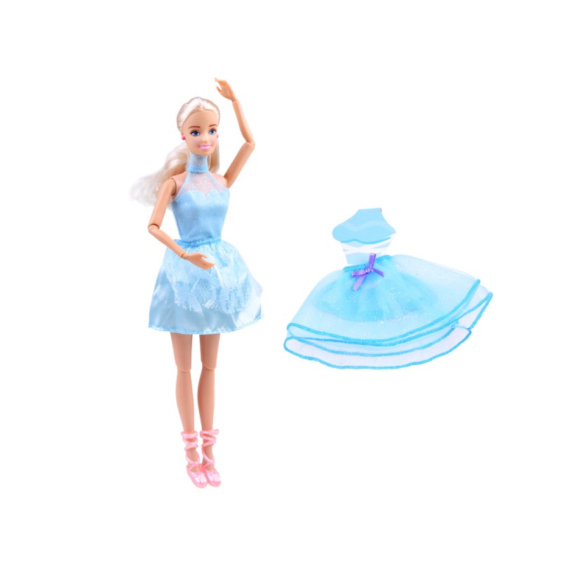 Lalka Anlily tancerka w niebieskiej sukience