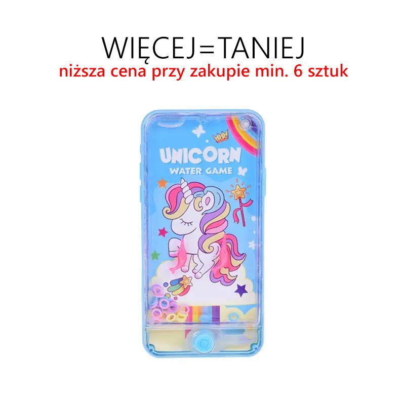 Gra wodna: złap kółka JEDNOROŻCE - RÓŻNE KOLORY
