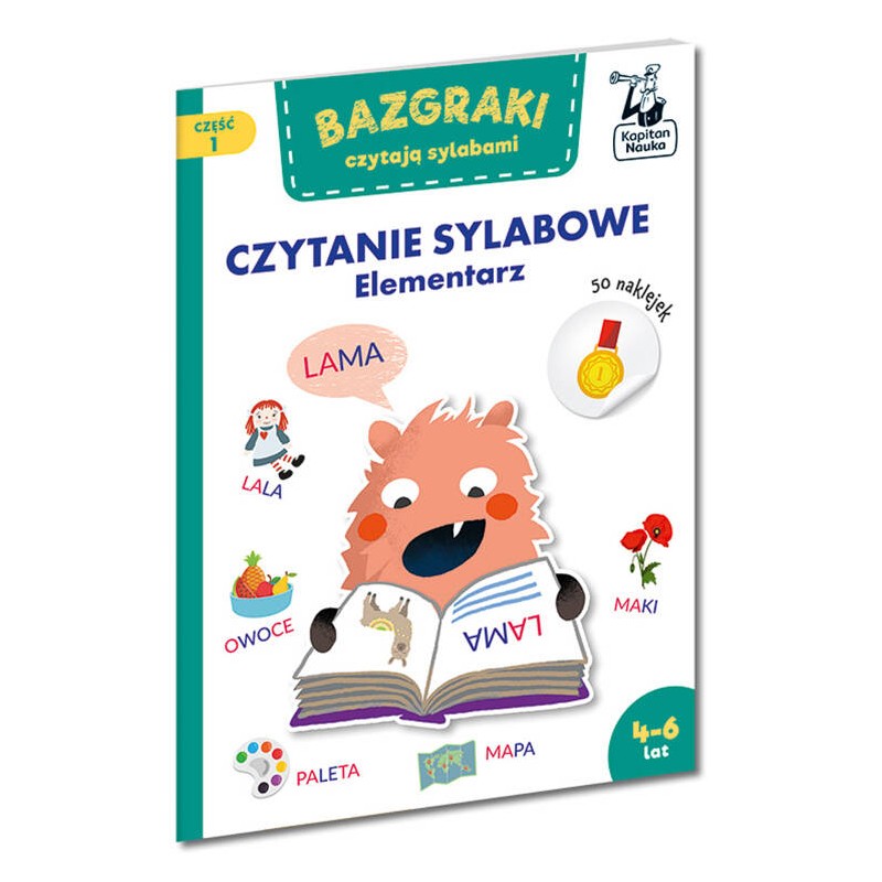 Czytanie sylabowe. Elementarz 4-6 lat, część 1