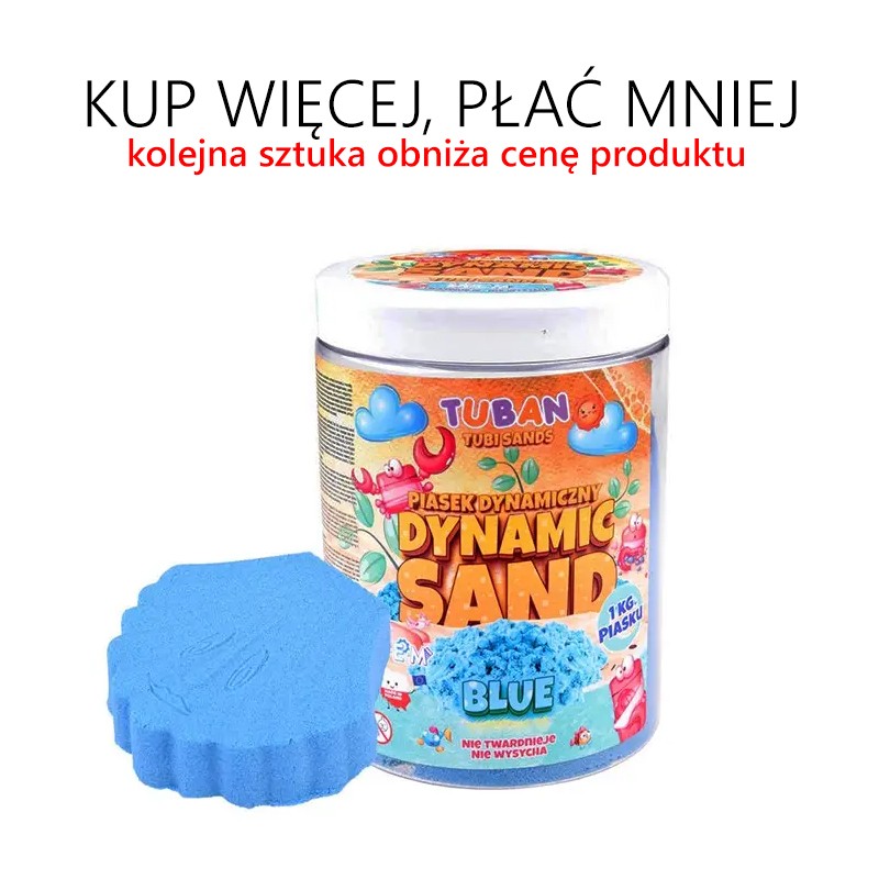 Piasek dynamiczny 1 kg RÓŻNE KOLORY