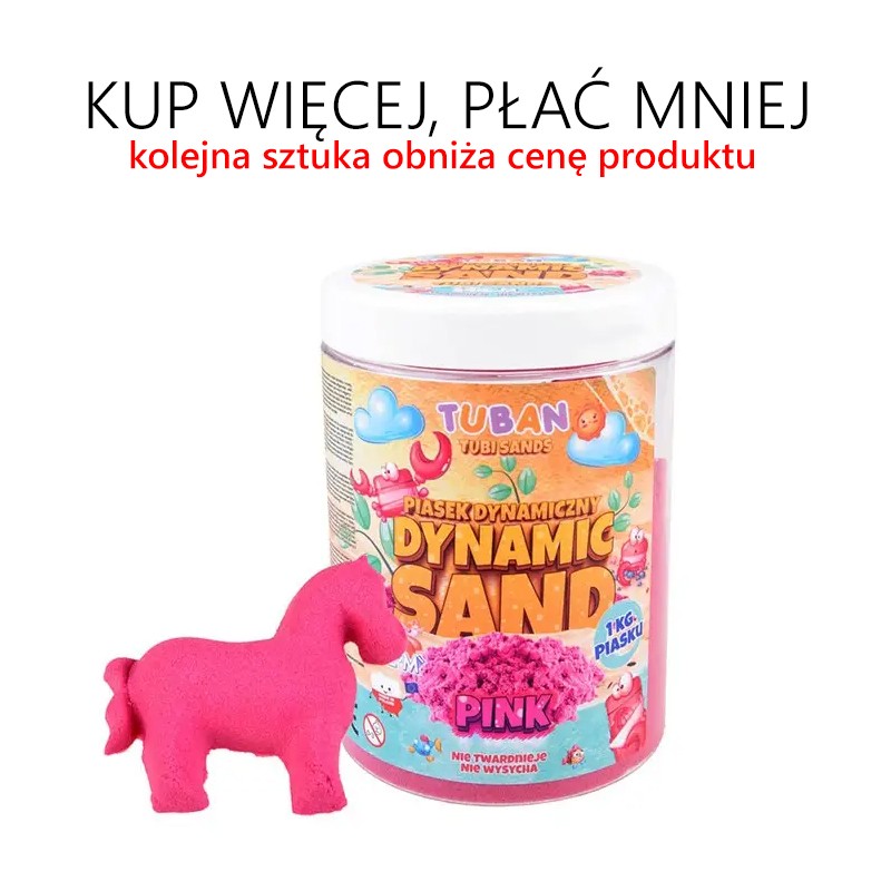 Piasek dynamiczny 1 kg RÓŻNE KOLORY