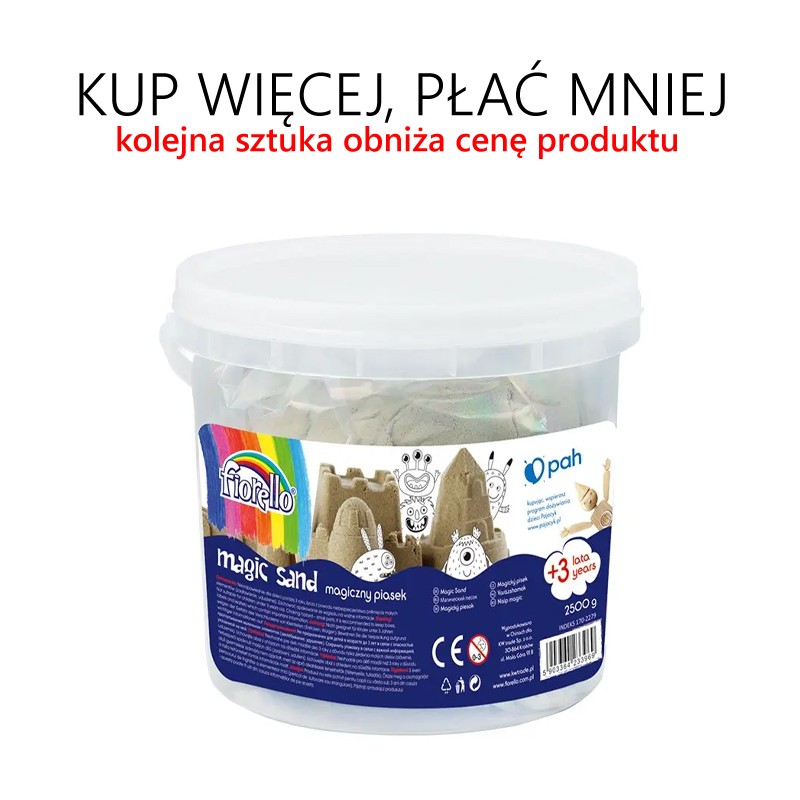 Piasek magiczny 2,5 kg wiaderko