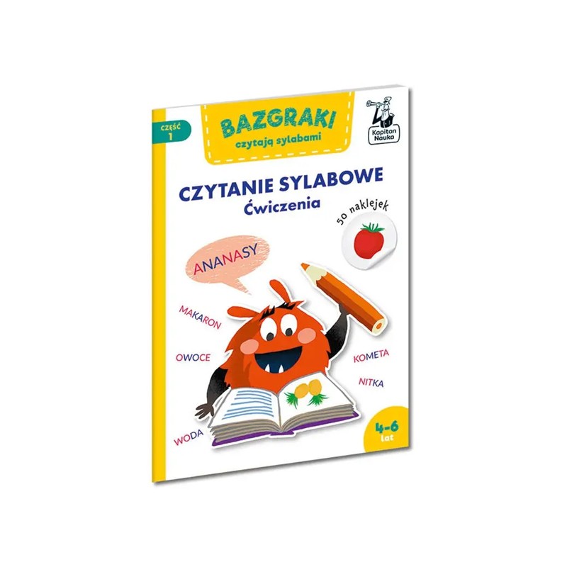 Czytanie sylabowe. Ćwiczenia 4-6 lat, część 1