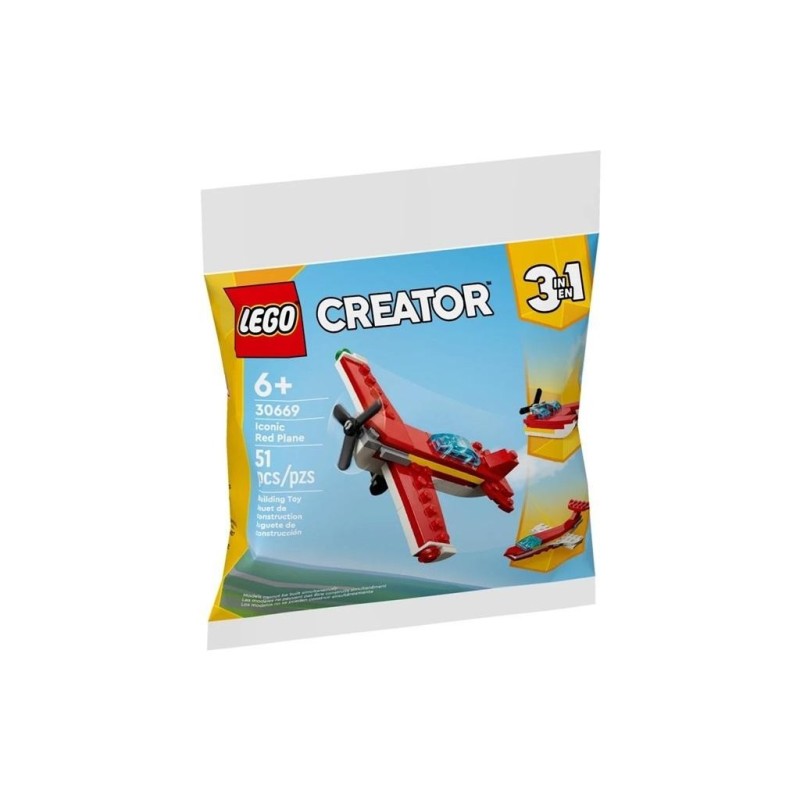 LEGO CREATOR 30669 Kultowy czerwony samolot