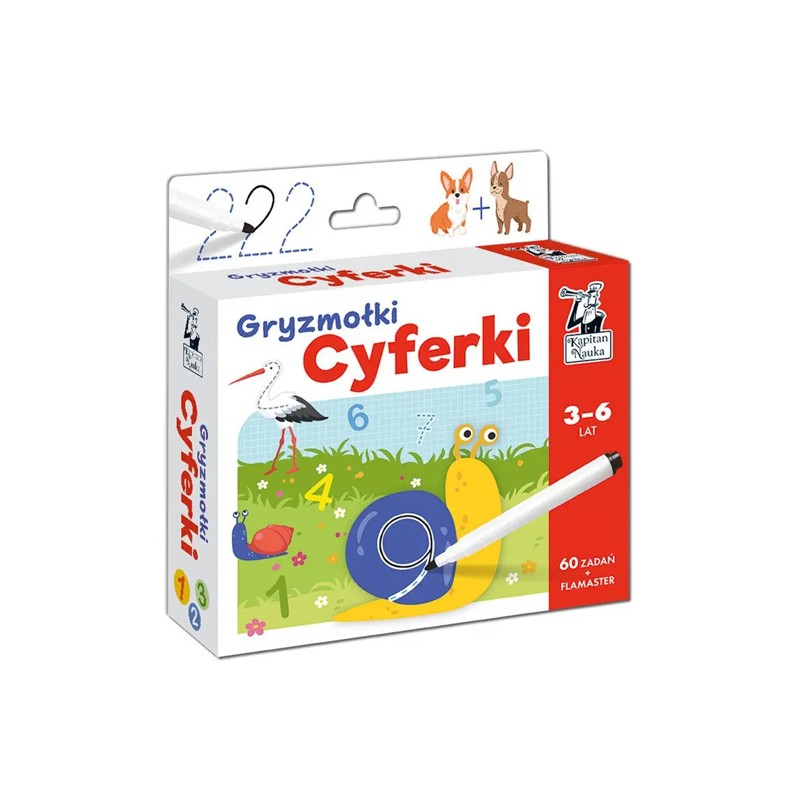 Gryzmołki: cyferki. Karty do rysowania