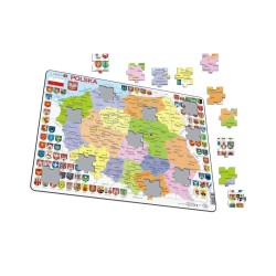 Puzzle mapa Polski - 70 el.