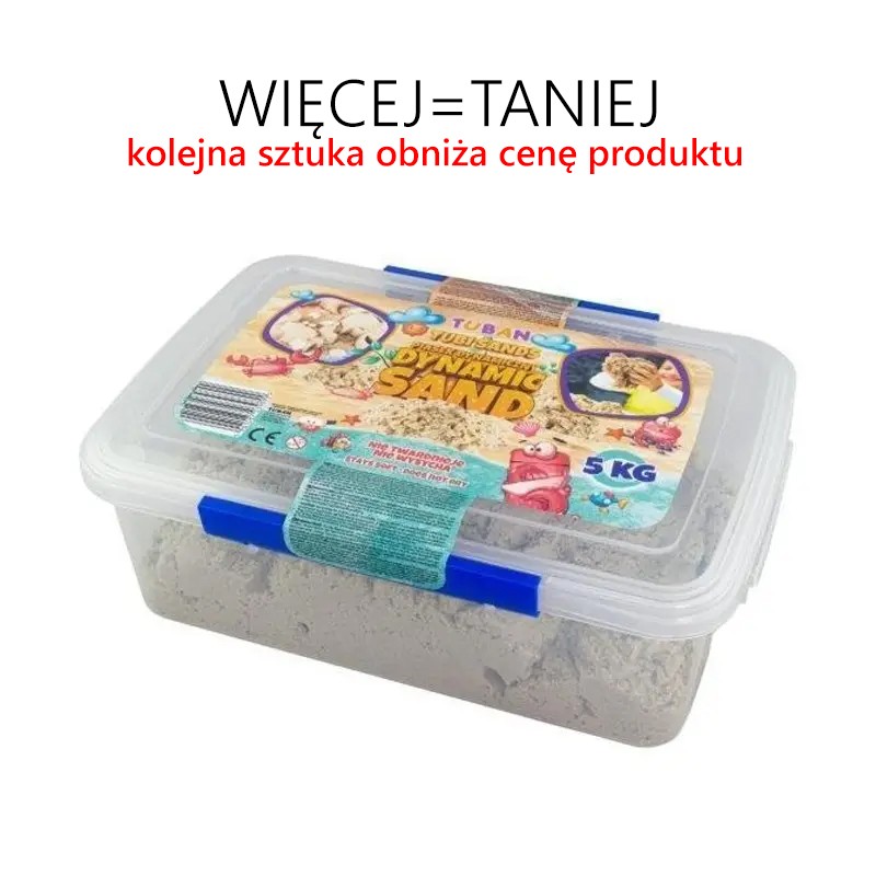 Piasek dynamiczny 5 kg  kolor naturalny (PUDEŁKO)