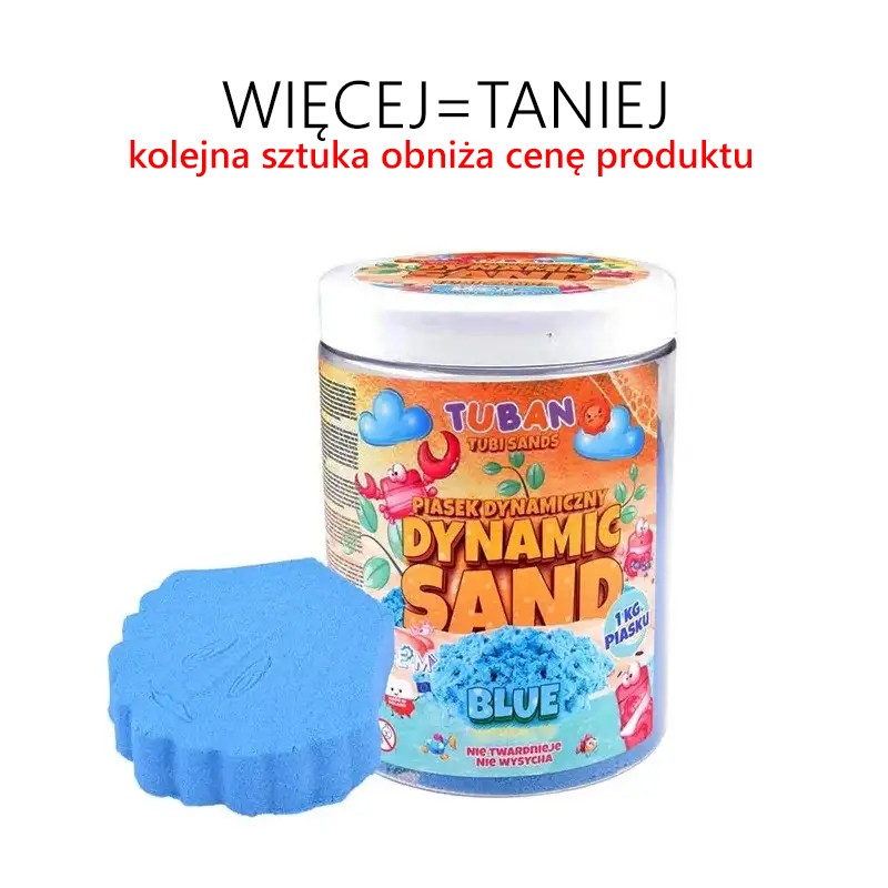 Piasek dynamiczny 1 kg RÓŻNE KOLORY