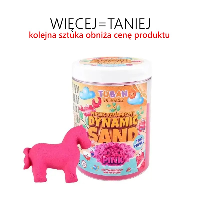 Piasek dynamiczny 1 kg RÓŻNE KOLORY