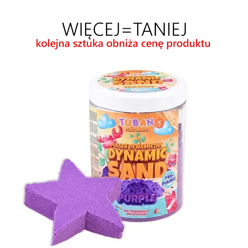 Piasek dynamiczny 1 kg RÓŻNE KOLORY