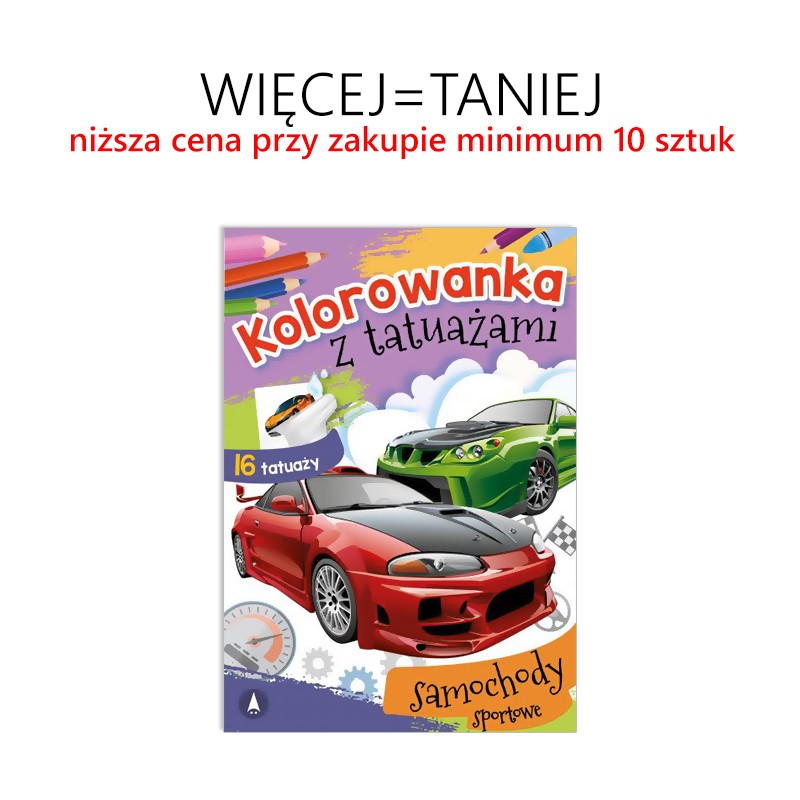 Kolorowanka z tatuażami CHŁOPIĘCE - RÓŻNE TYTUŁY