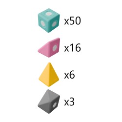 Klocki TUKI piankowe duże magnetyczne SMART - RÓŻNE ZESTAWY