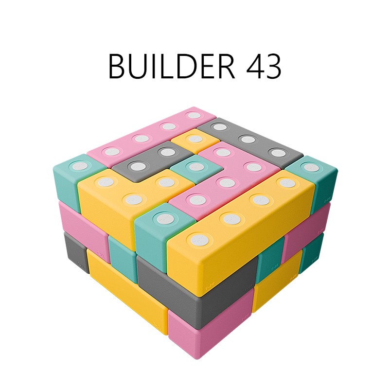 Klocki TUKI piankowe duże magnetyczne BUILDER - RÓŻNE ZESTAWY