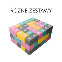 Klocki TUKI piankowe duże magnetyczne BUILDER - RÓŻNE ZESTAWY