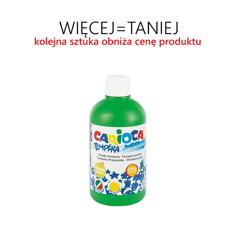 Farba tempera 500 ml - RÓŻNE KOLORY