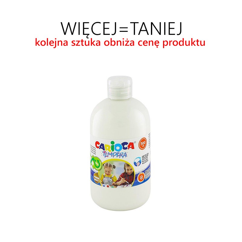 Farba tempera 500 ml - RÓŻNE KOLORY