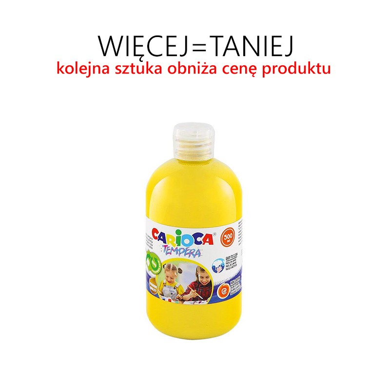 Farba tempera 500 ml - RÓŻNE KOLORY