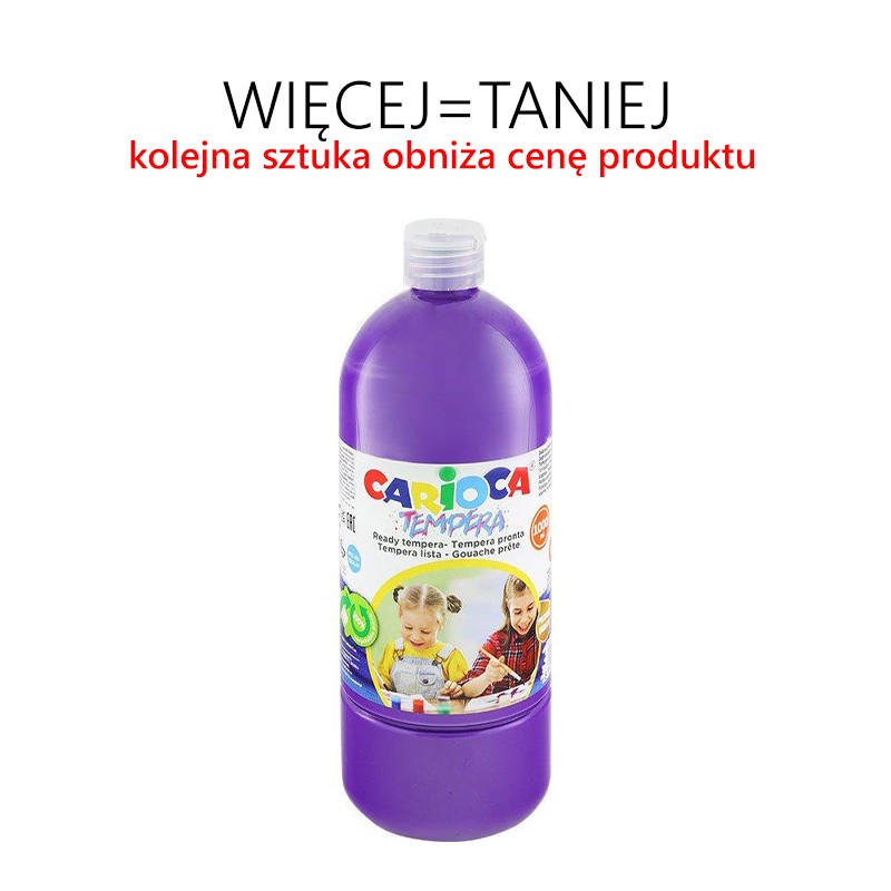 Farba tempera 1000 ml - RÓŻNE KOLORY